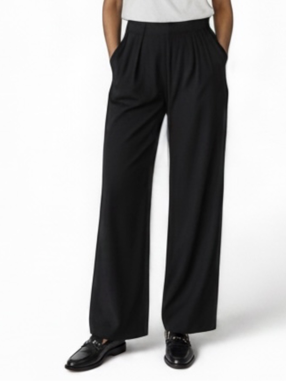 Gap Easy Trousers Wide Leg Black Dress Pants Size 16